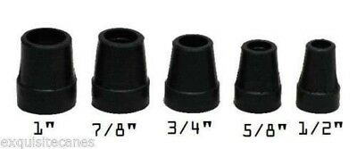 Nev-a-slip 2 New 7/8" 22mm Replacement Rubber Tips For Walking Canes Sticks Cane