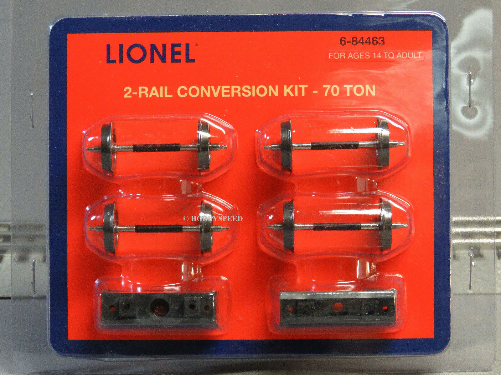 Lionel 2-rail Conversion Kit 70 Ton O Gauge Train 3 Rail To 2 Car 6-84463 New