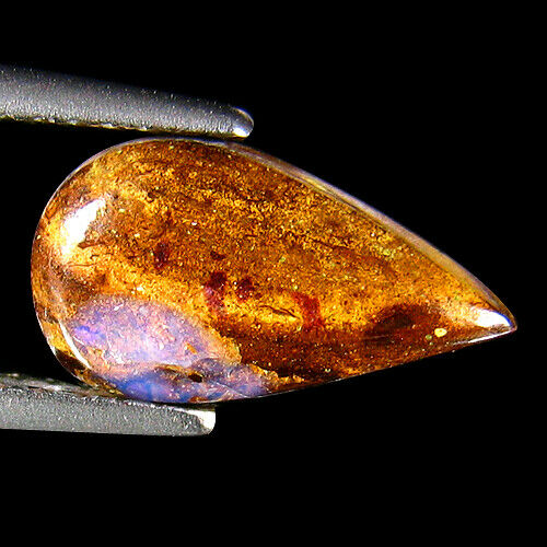 1.56ct Unique Rarest Gem ! Crystal Cores Matrix Design Australian Boulder Opal