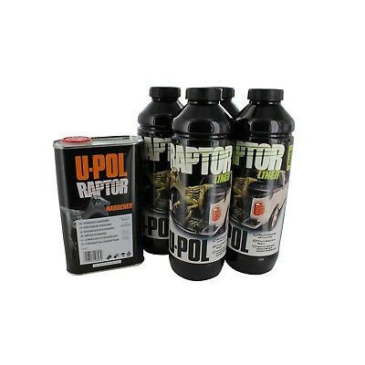 U-pol Products 0820 Raptor Black Truck Bed Liner Kit - 4 Liter Upol