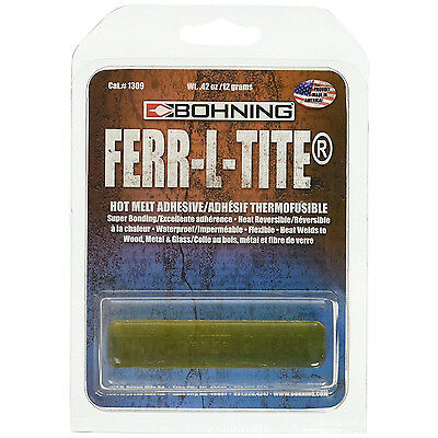 Bohning Adhesive Ferr-l-tite Hot Melt 12 Gram Glue Easton Inserts Nocks #01309